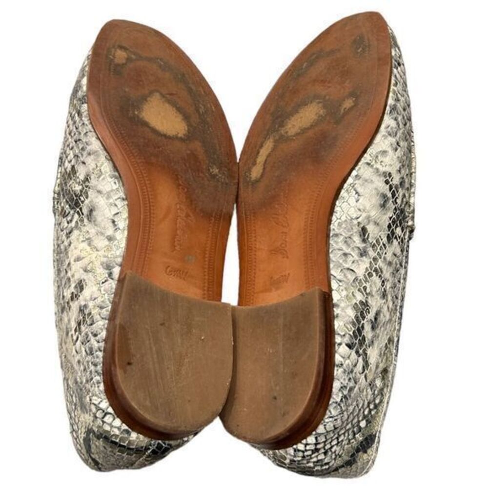 Sam Edelman Women's Loraine Bit Loafers Snakeskin Printed Black/Grey Size 6.5 - Picture 8 of 9